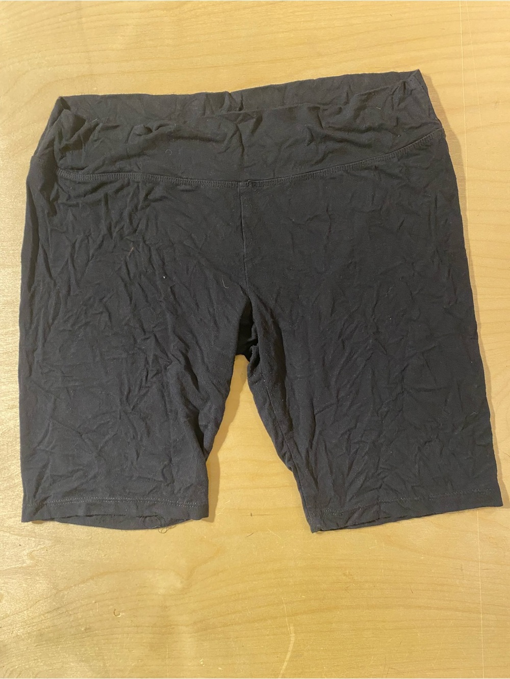 Eco-Essentials Women's Black Mid-Rise Bike Shorts XL (SQ)